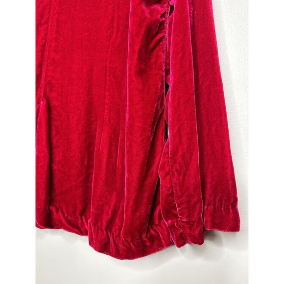 Velvet By Robert & Graham Rayna Velvet Blazer Red Button Up Medium RARE 18% Silk - Picture 6 of 16